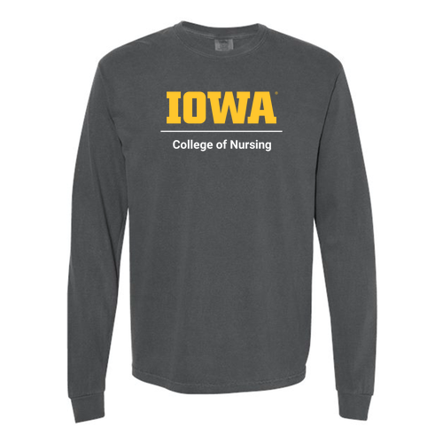 Comfort Colors Unisex Garment-Dyed Heavyweight Long Sleeve T-Shirt -- Pepper