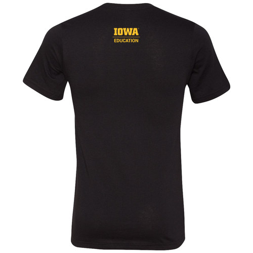 Hawkeye Teachers Bella Canvas Unisex Heather CVC T-Shirt -- Solid Black Blend