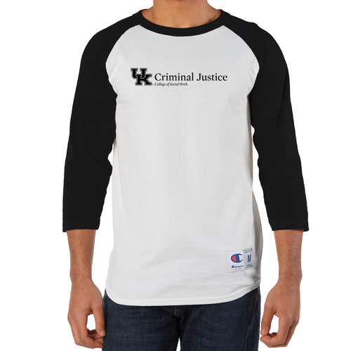 Champion Adult Raglan Shirt Criminal Justice Design