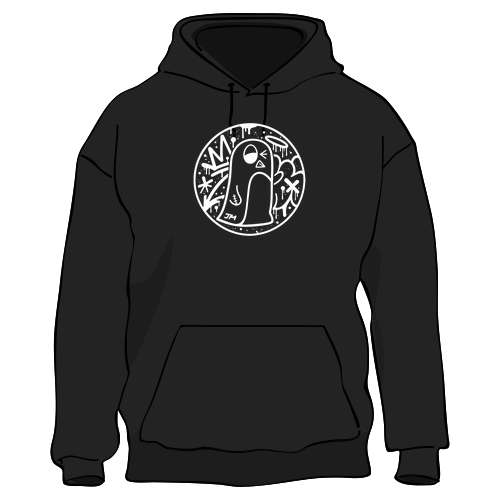 Port and Company Core Fleece Pullover Hooded Sweatshirt -- Jet Black