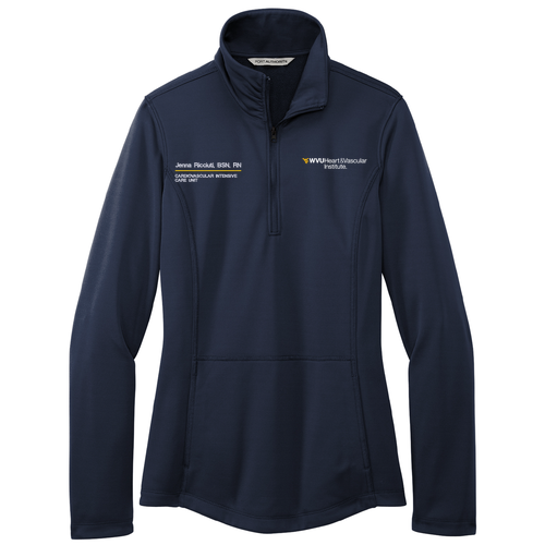 Port Authority Ladies Smooth Fleece 1/4 Zip -- River Blue Navy