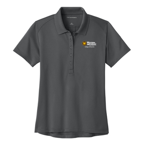 Embroidered Port Authority Women’s Wearever Performance Pique Polo -- Storm Grey