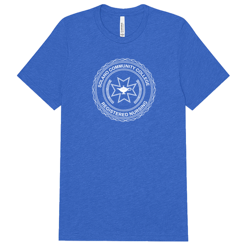 Faculty Bella Canvas Triblend Short Sleeve T-Shirt -- Solid True Royal Triblend