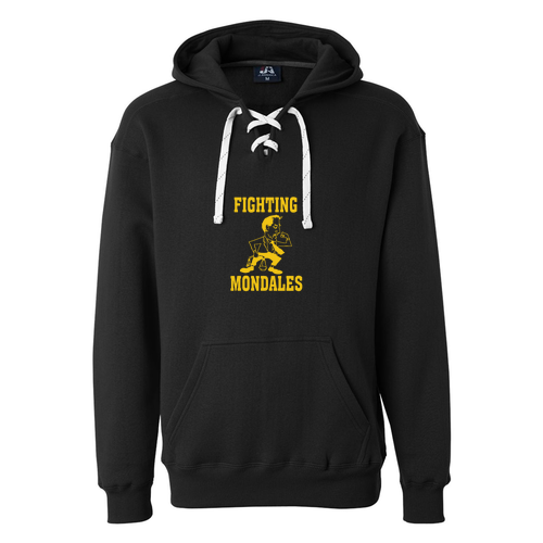 J America Sport Lace Hooded Sweatshirt -- Black