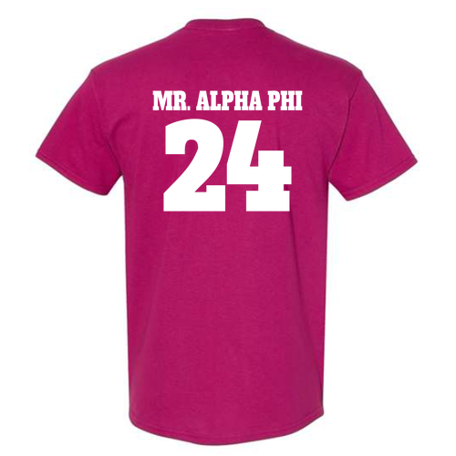 Mr. Alpha Phi Berry Cotton Tee