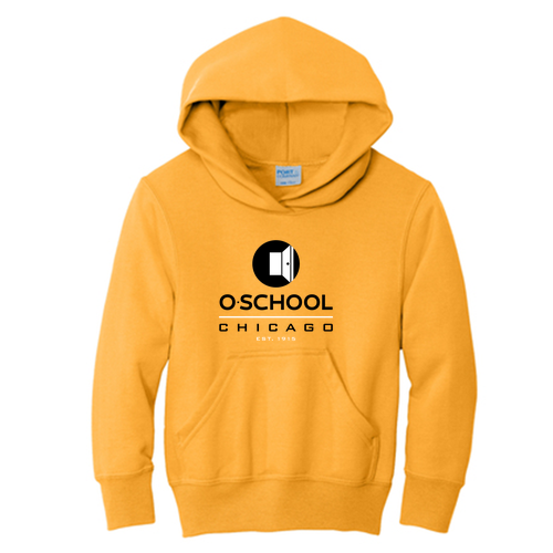 Port and Company YOUTH Pullover Hooded Sweatshirt -- Gold