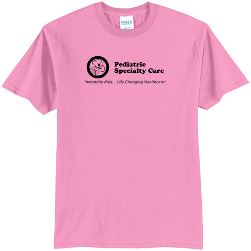 Port and Company 50/50 Blend Basic T-Shirt -- Candy Pink