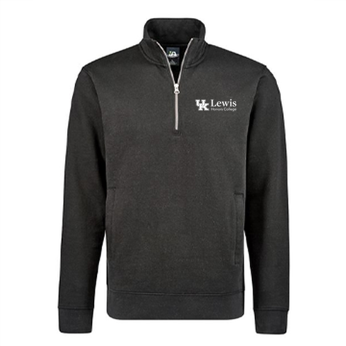 J America BTB Fleece 1/4 zip -- Black