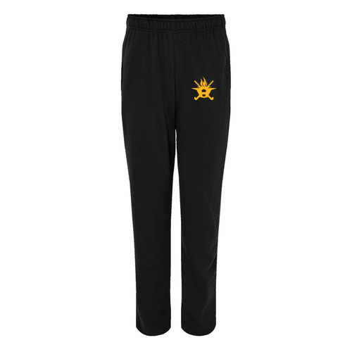 Mens/Unisex Bella Canvas Straight-Leg Sweatpants -- Black