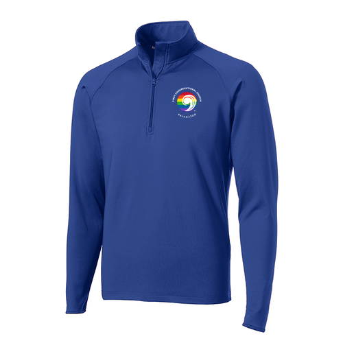 Sport Tek Sport Wick Stretch Half Zip Pullover -- True Royal