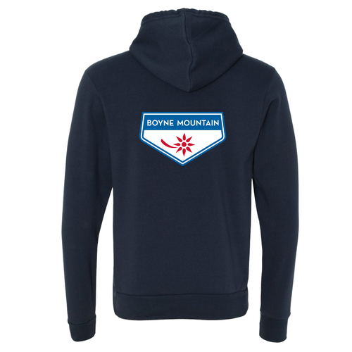 Boyne Mountain Logo 2 Full Color -- Pullover hooded Sweatshirt Navy