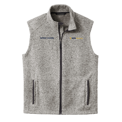 Port Authority Sweater Fleece Vest -- Grey Heather