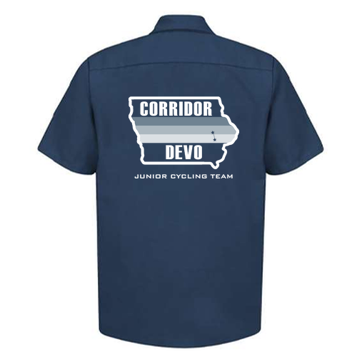 Red Kap Industrial Short Sleeve Work Shirt -- Navy