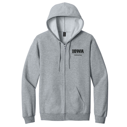 Gildan Midweight Fleece Adult Full Zip Hooded Sweatshirt -- Sport Grey
