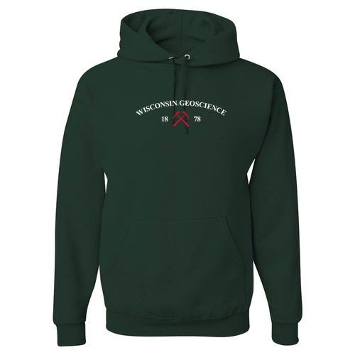 Jerzees 8 oz 50/50 Nublend Adult Hooded Sweatshirt -- Forest Green