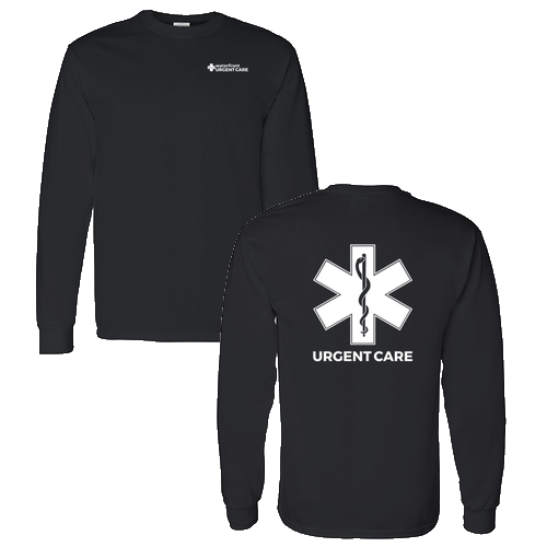 Gildan Heavy Cotton Longsleeve Basic T-Shirt -- Black