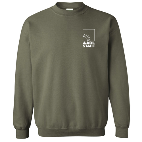 Regular Gildan Heavy Blend Crewneck Sweatshirt -- Military Green