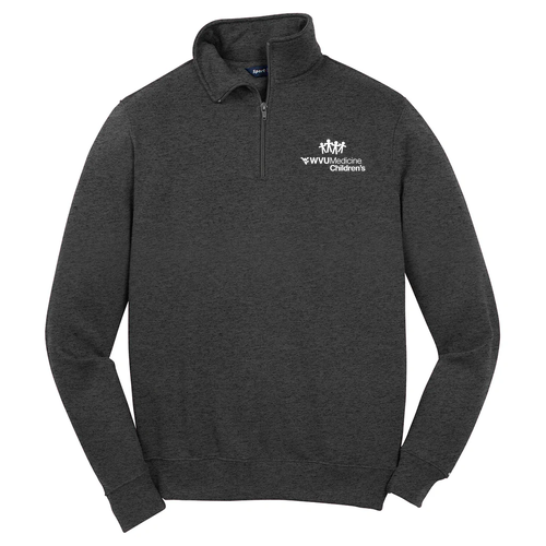 Sport Tek Quarter Zip Sweatshirt -- Graphite Heather