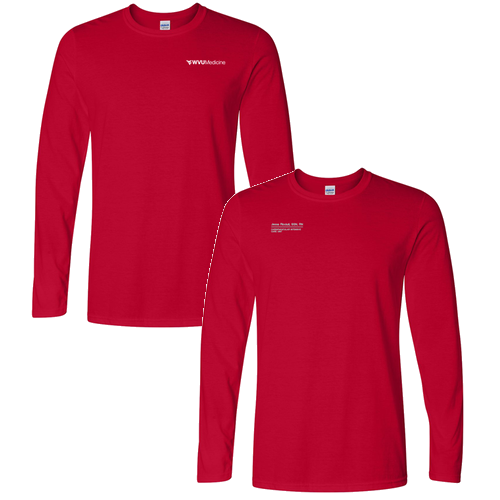 Gildan Softstyle Longsleeve T Shirt -- Cherry Red