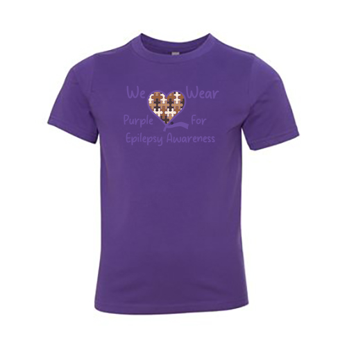 Next Level Apparel Boys Short Sleeve Crew Tee -- Purple Rush
