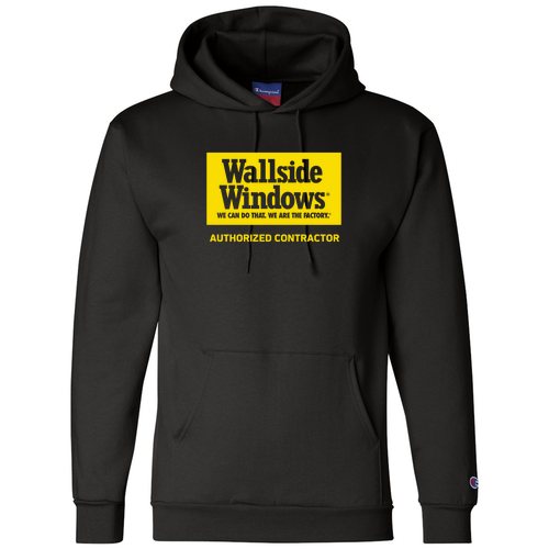 Champion Powerblend Adult Hooded Sweatshirt -- Black