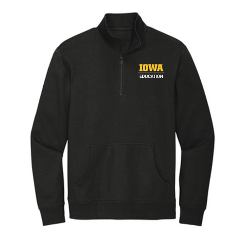 Hawkeye Teacher District V.I.T. Fleece 1 / 4-Zip -- Black