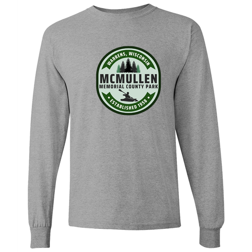 Gildan Heavy Cotton Longsleeve Basic T-Shirt -- Sport Grey