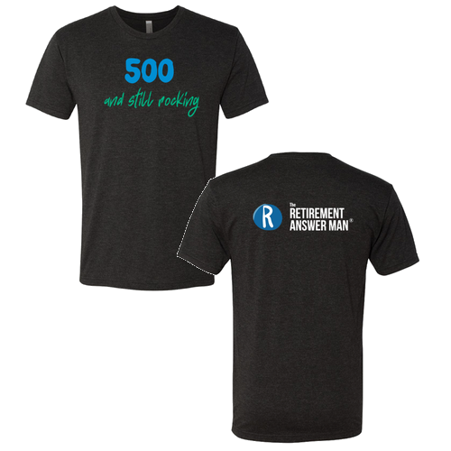 Rock Retirement Club 500 T-Shirt- Vintage Black