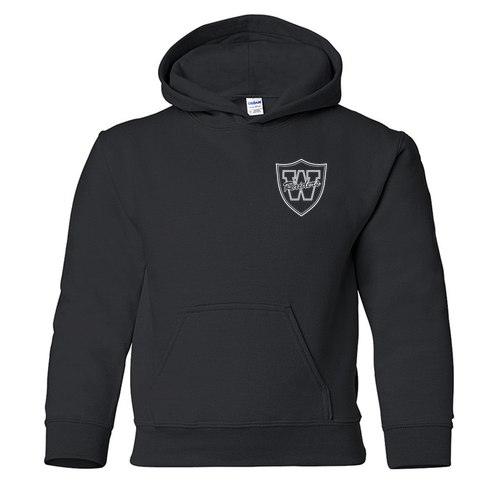Gildan Heavy Blend Youth Hooded Sweatshirt -- Black