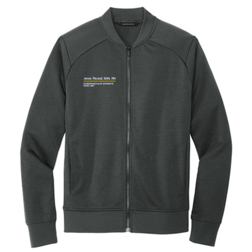Mercer+Mettle Double-Knit Bomber -- Anchor Grey