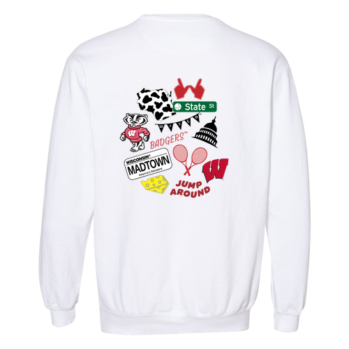 Comfort Colors Crewneck Sweatshirt -- White