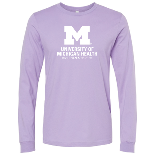 Bella Canvas Soft Fitted Jersey Longsleeve Tee -- Dark Lavender