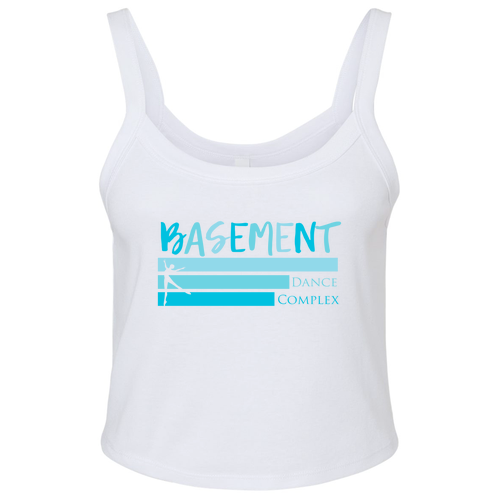 Bella+Canvas Women's Spaghetti Strap Tank -- Solid White Blend