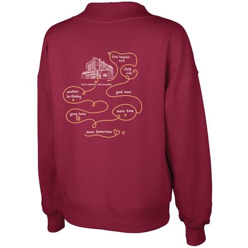 Charles River Women's Willow Mock-Neck Sweatshirt -- Plum
