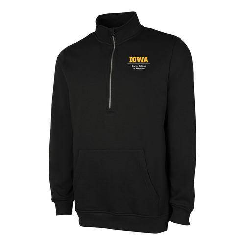 Charles River Apparel Men's Willow Half Zip Sweatshirt -- Black