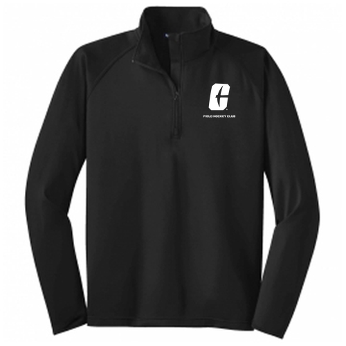 Sport Tek Sport Wick Stretch Half Zip Pullover -- Black