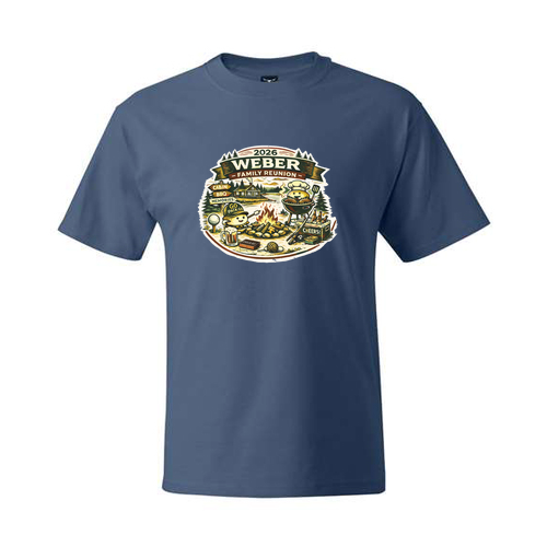 Hanes Beefy-T Basic T-Shirt -- Denim Blue