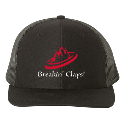 Breakin' Clays Snapback Trucker Cap- Black