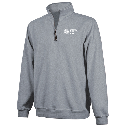 Charles River Crosswind Quarter Zip Sweatshirt -- Oxford Heather