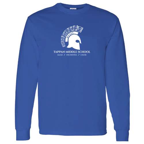 Mens/Unisex Gildan Heavy Cotton Longsleeve Basic T-Shirt -- Royal