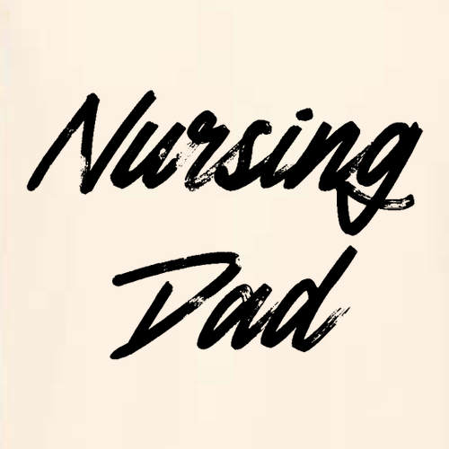Nursing Dad Bella Canvas Unisex Heather CVC T-Shirt -- Heather Soft Cream