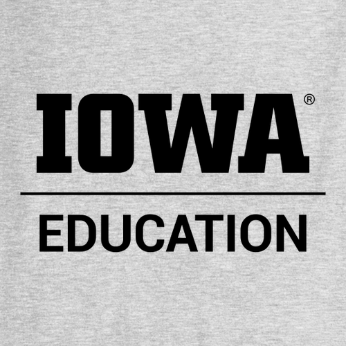 Hawkeye Teachers Jerzees 8 Oz., 50/50 Nublend Fleece Crew -- Ash