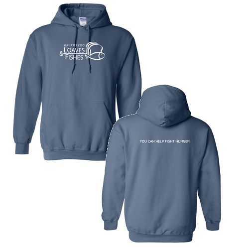 Gildan Heavy Blend Hooded Sweatshirt -- Indigo Blue