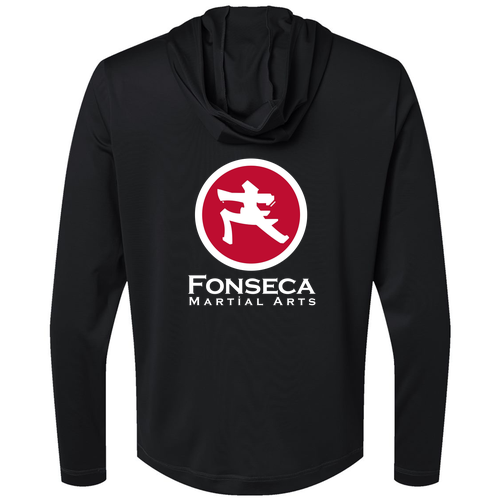 Adidas Lightweight Performance Quarter-Zip Hooded Pullover -- Black