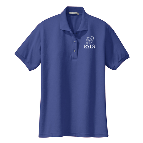 Port Authority Ladies Silk Touch Sport Shirt. -- Mediterranean Blue