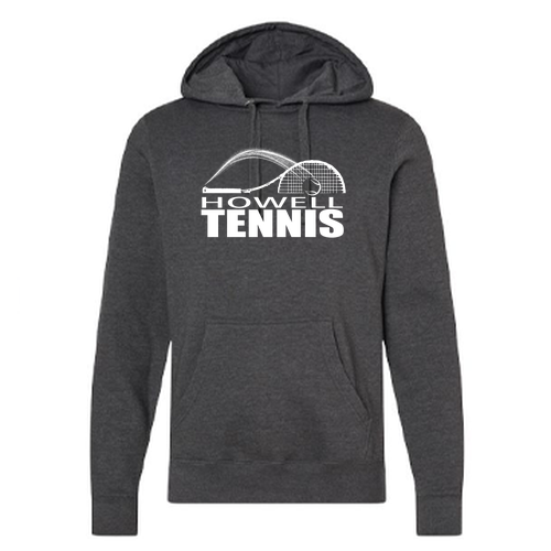 J America Unisex BTB Fleece Hooded Sweatshirt -- Charcoal Heather