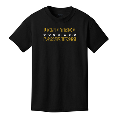 Port and Company Youth 5.4oz T Shirt With Names-- Jet Black