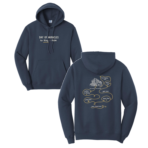 Port and Company Core Fleece Pullover Hooded Sweatshirt -- Navy