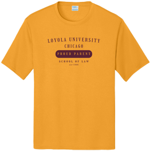 Class of '26 Proud Parents Performance Tee -- Gold