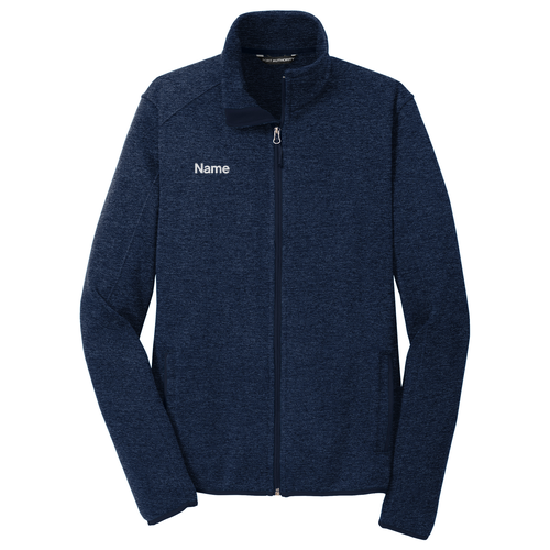 Port Authority Sweater Fleece Jacket -- River Blue Navy Heather